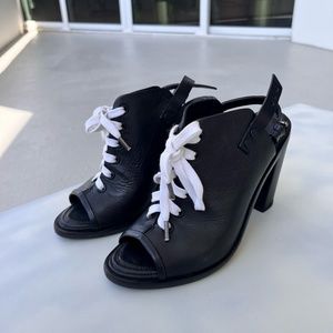 Rag & Bone black lace-up heeled sandals
